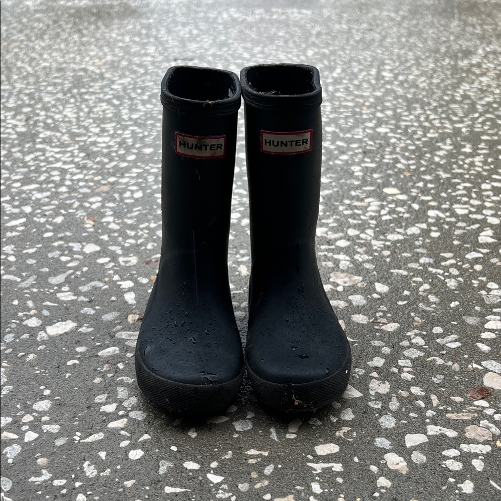 Hunter Kids Classic Black Rain Boots
